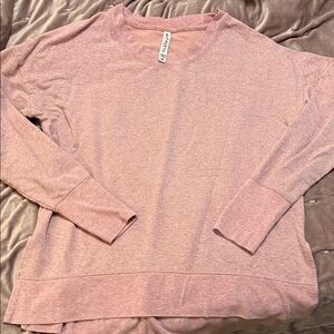 Athleta Speckled Pink Balance Pullover